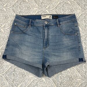 GARAGE Denim Shorts High-Waisted Cuffed